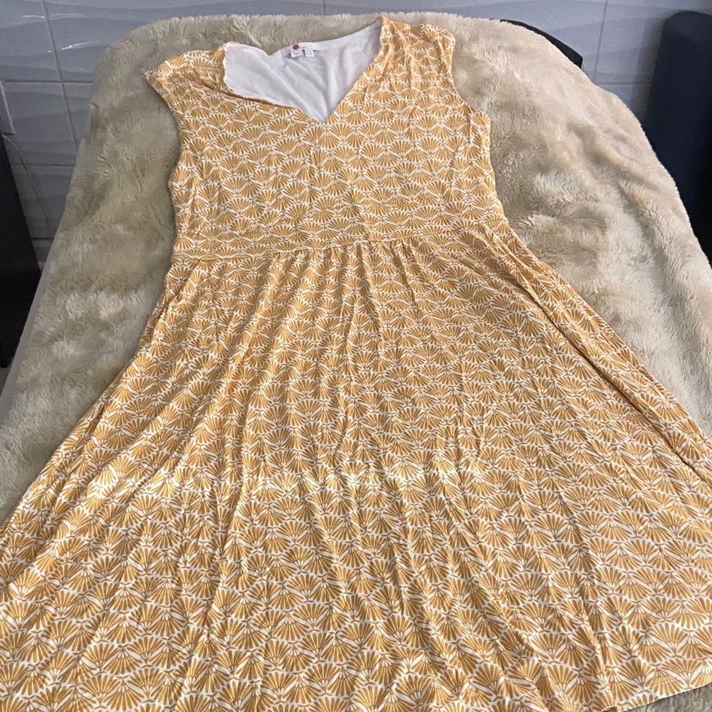Yellow Floral Women's Dress
